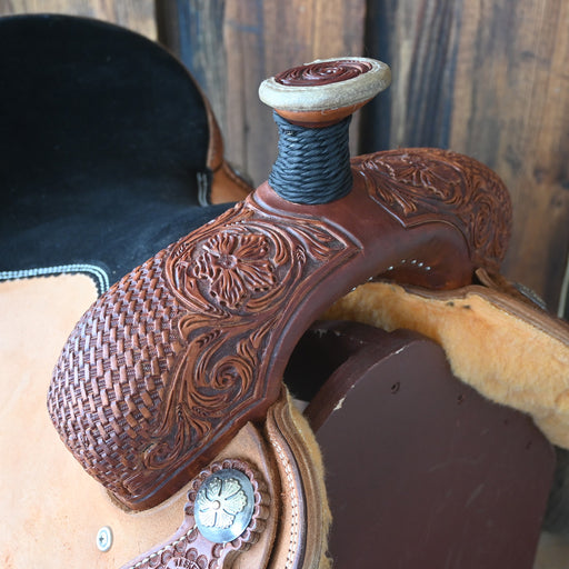 15" TESKEY'S ROPING SADDLE Saddles - New Teskey's Saddlery