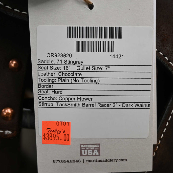 16" MARTIN STINGRAY BARREL SADDLE