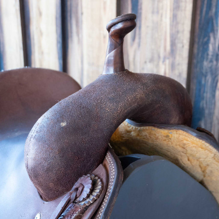 15.5 " USED JEFF SMITH CUTTING SADDLE