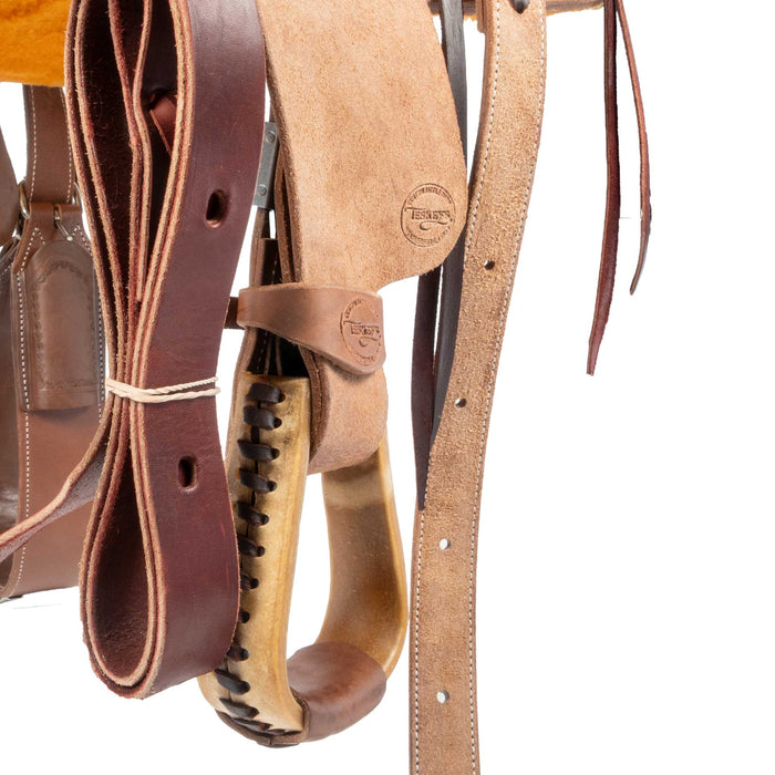 TESKEY'S JR. ASSOCIATION RANCH SADDLE - ROUGHOUT Saddles - New Teskey's Saddlery
