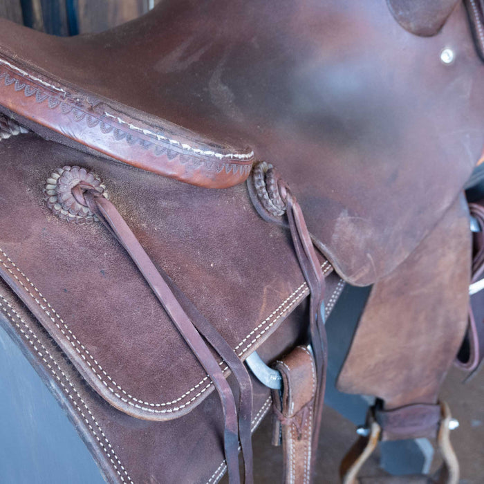 15.5 " USED JEFF SMITH CUTTING SADDLE