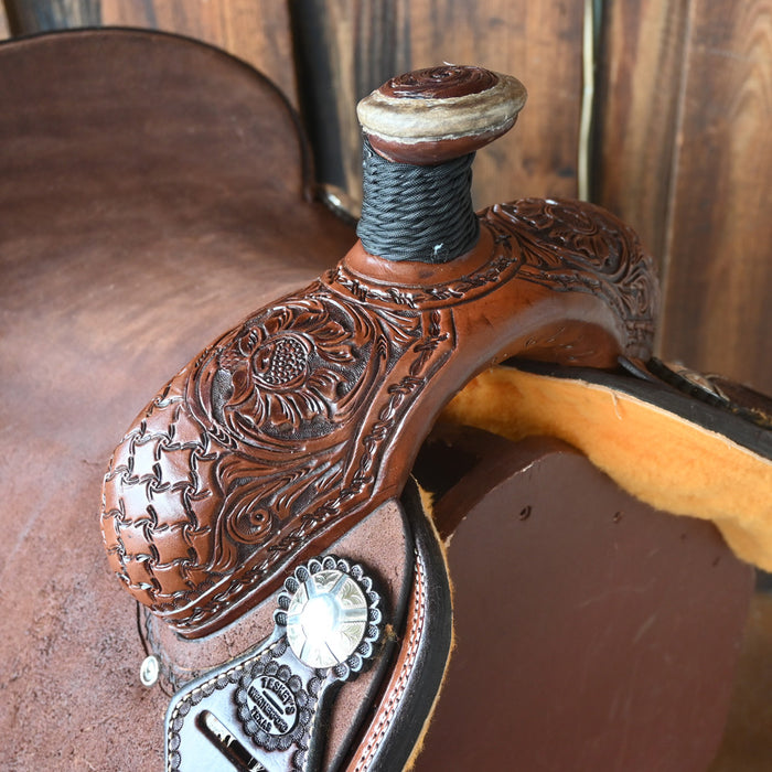 15.5" TESKEY'S TEAM ROPING SADDLE Saddles - New Teskey's Saddlery