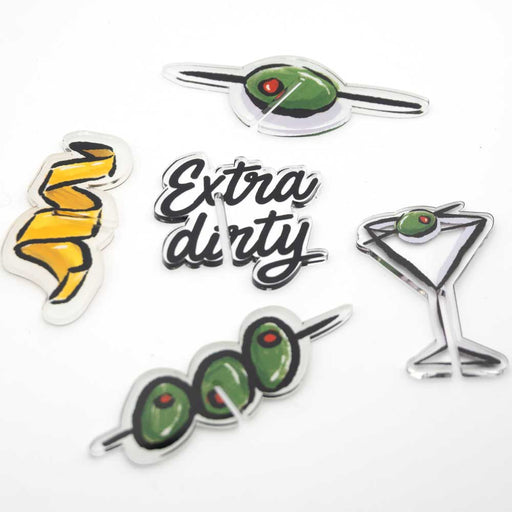 Mud Pie Acrylic Drink Marker - Olives HOME & GIFTS - Tabletop + Kitchen - Bar Accessories Mud Pie