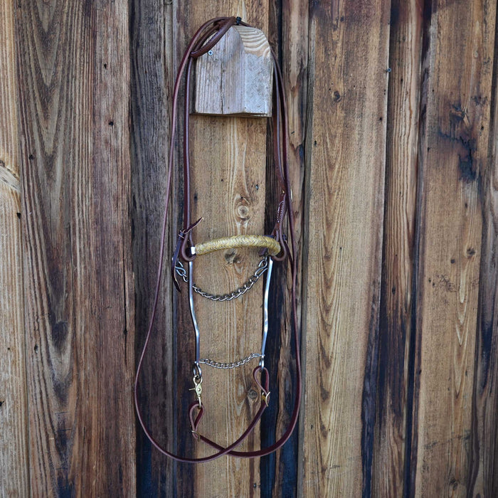 Sleister Hackamore Bridle Rig w/All New Leather Tack - Rigs Sleister