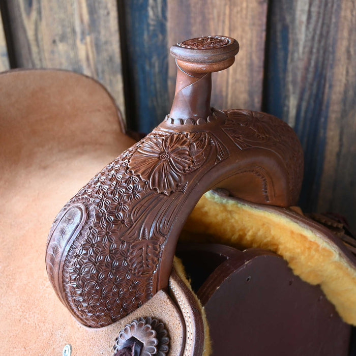 15.5" JEFF SMITH BUSTER WELCH RANCH CUTTER SADDLE