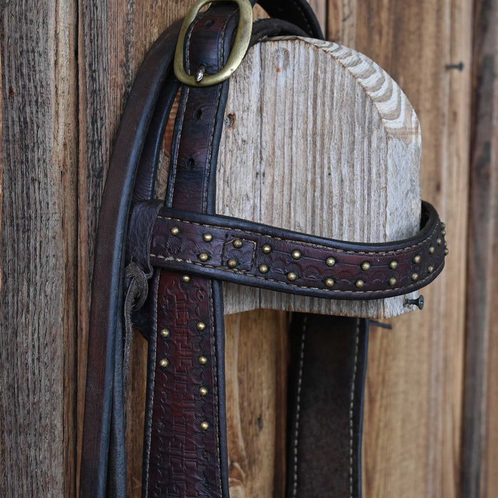 Vintage Spotted Bridle Rig w/Globe Bit