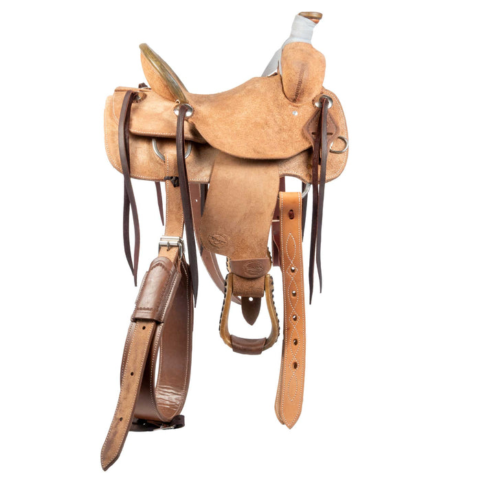 TESKEY'S JR. ASSOCIATION RANCH SADDLE - ROUGHOUT Saddles - New Teskey's Saddlery