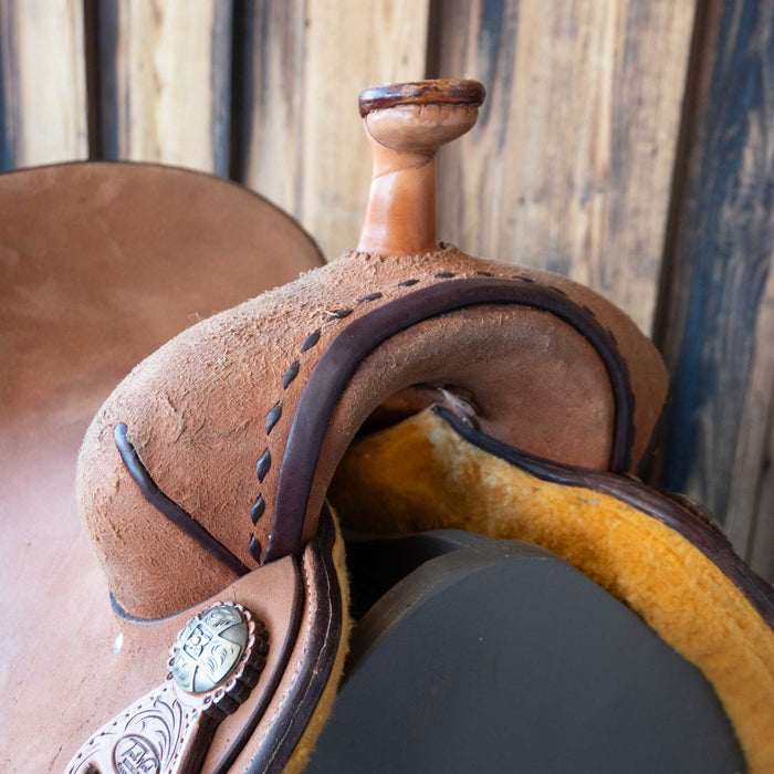 15.5 " USED TRENT WARD RANCH CUTTING SADDLE Saddles - Used Trent Ward