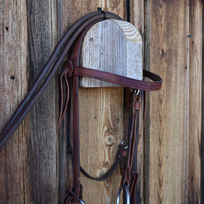 Maheu O-Ring Twisted Wire Snaffle Bridle Rig w/Browband Headstall