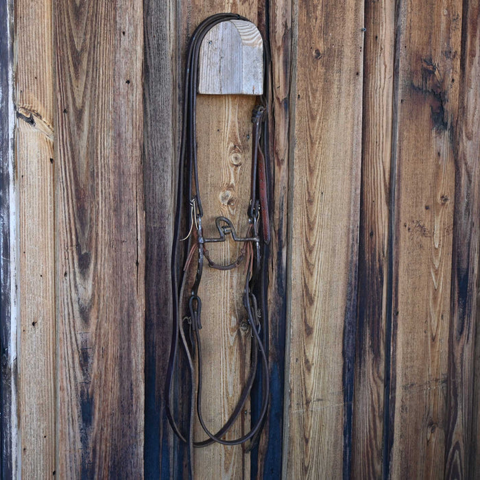 Shields Solid Port Bridle Rig w/Split Ear Headstall