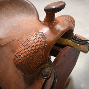 14" USED BRYAN WILDT ROPING SADDLE Saddles Bryan Wildt