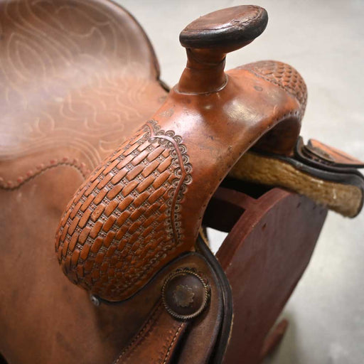 14" USED BRYAN WILDT ROPING SADDLE Saddles - New Bryan Wildt