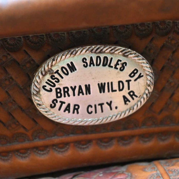 14" USED BRYAN WILDT ROPING SADDLE Saddles - New Bryan Wildt