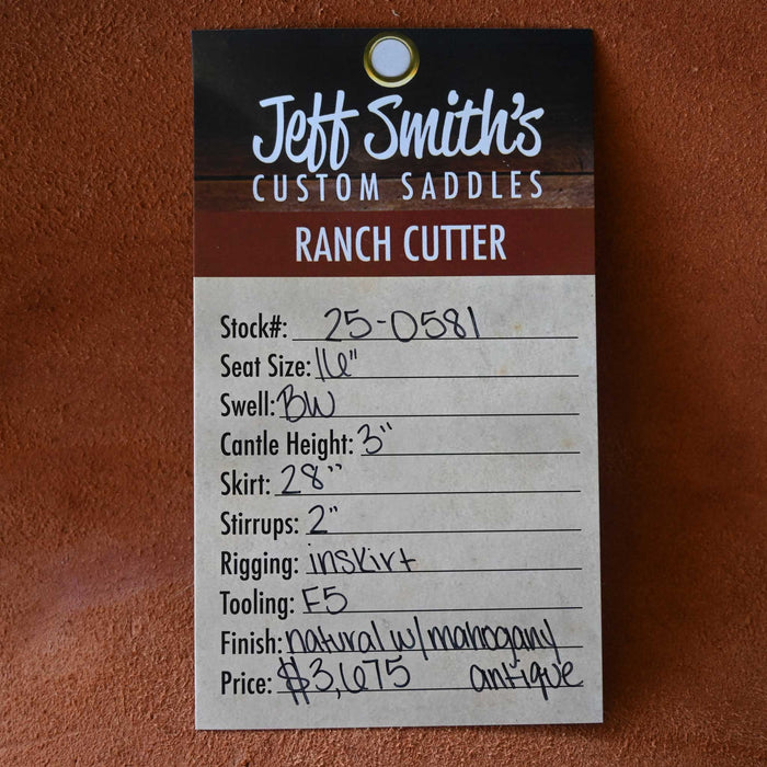 16" JEFF SMITH BUSTER WELCH RANCH CUTTER SADDLE