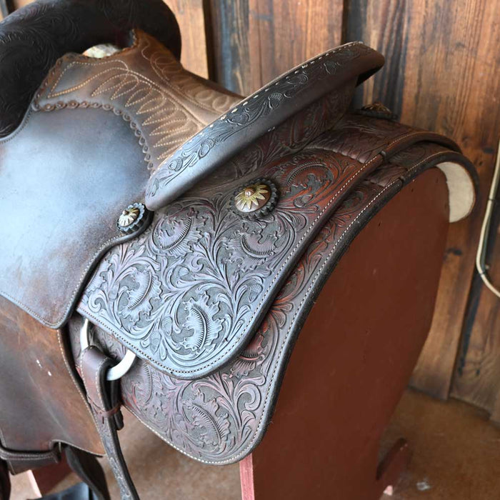 14" USED MARTIN ROPING SADDLE Saddles - Used Martin Saddlery