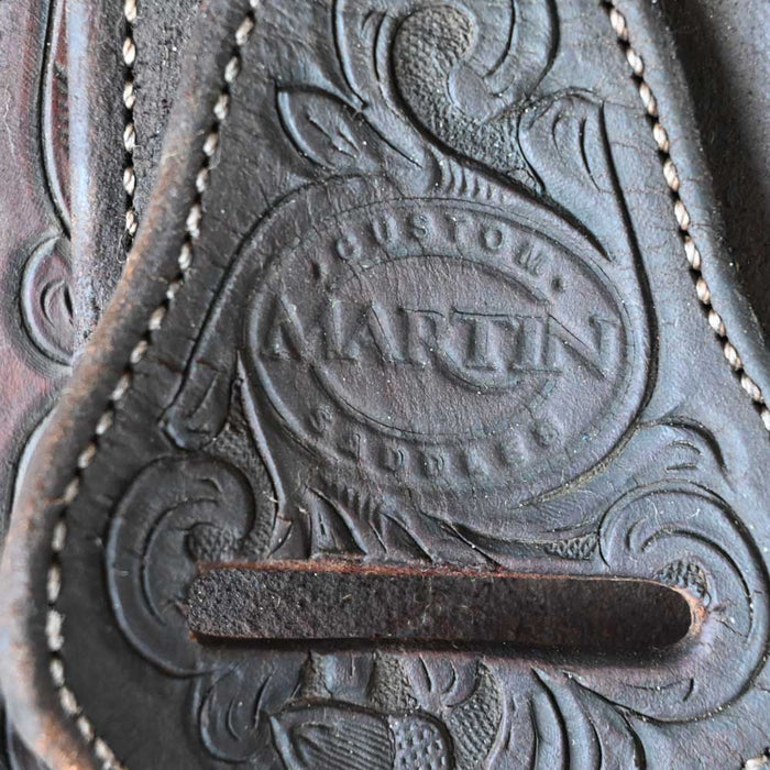 14" USED MARTIN ROPING SADDLE Saddles - Used Martin Saddlery