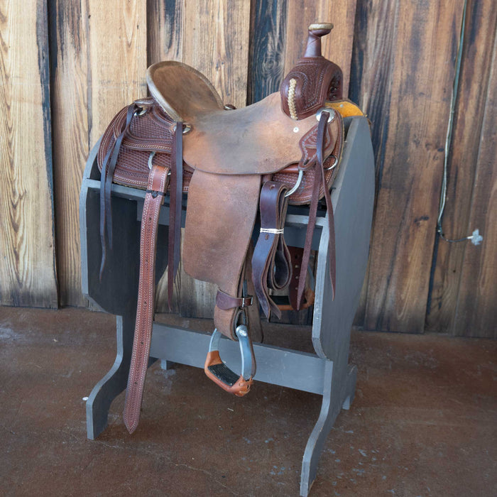 13 " USED TESKEY'S YOUTH RANCH ASSOCIATION SADDLE Saddles - Used Teskey's Saddlery