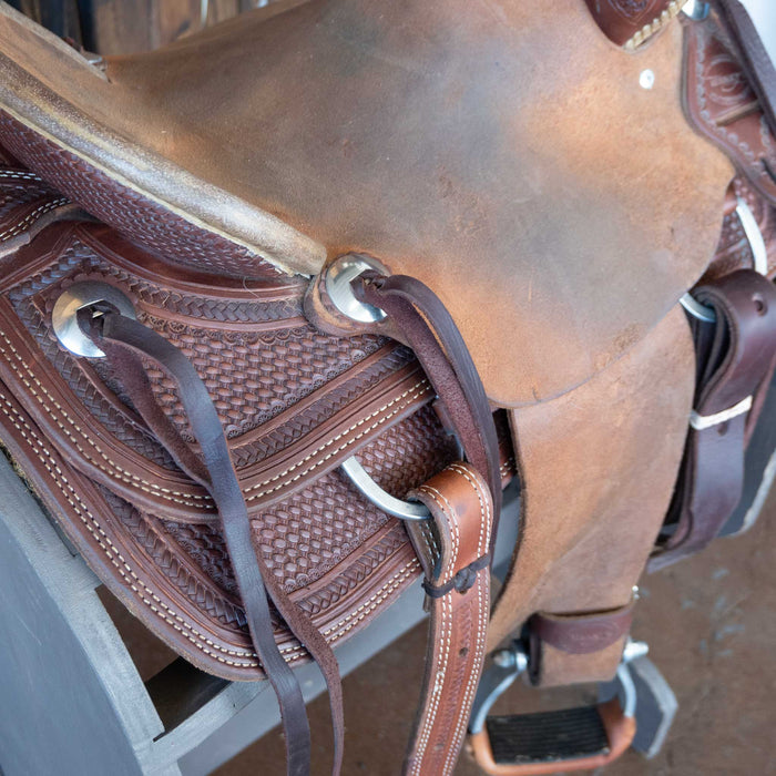 13 " USED TESKEY'S YOUTH RANCH ASSOCIATION SADDLE Saddles - Used Teskey's Saddlery