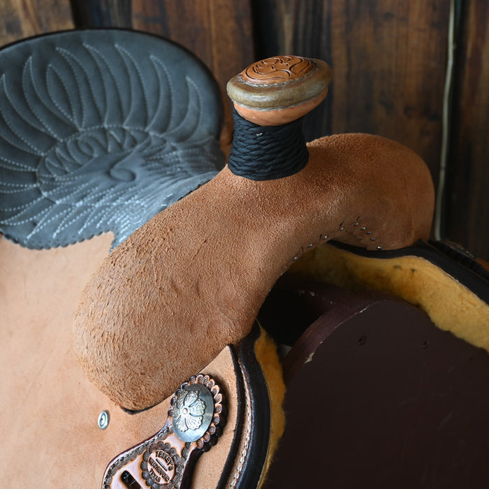 14.5" TESKEY'S TEAM ROPING SADDLE Saddles - New Teskey's Saddlery