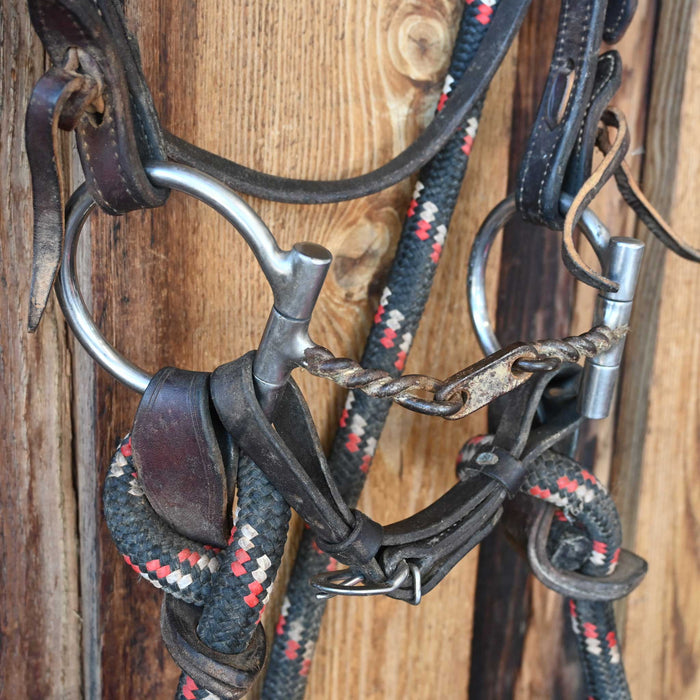 Maheu D-Ring Twisted Wire 3pc Bridle Rig w/Browband Headstall