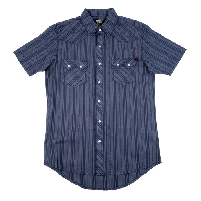 Rock & Roll Denim Men's Stripe Koe Wetzel Pearl Snap Western Shirt MEN - Clothing - Shirts - Short Sleeve Panhandle