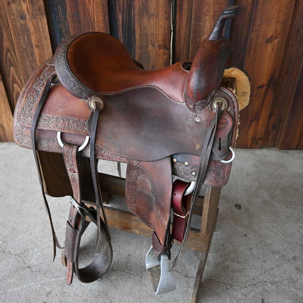 15" USED TIM PILAND CUTTING SADDLE Saddles Tim Piland   