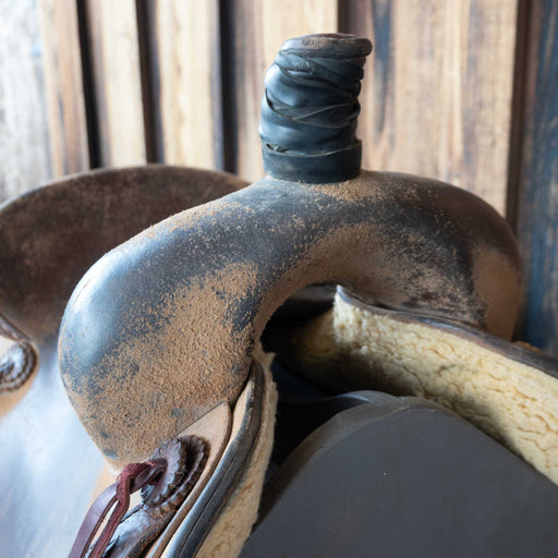 15" USED JEFF SMITH RANCH CUTTING SADDLE Saddles - Used Jeff Smith
