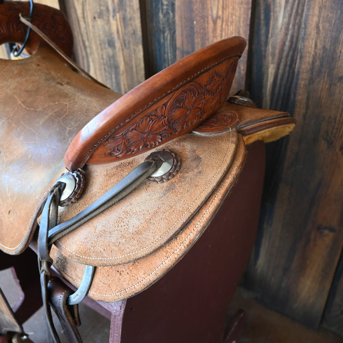 17" USED FARRIS RANCH CUTTER SADDLE Saddles - Used Payton Farris