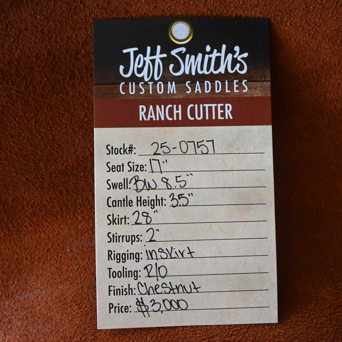 17" JEFF SMITH BUSTER WELCH RANCH CUTTER SADDLE