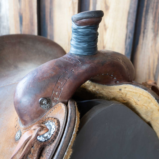 14" USED TOD SLONE TEAM ROPING SADDLE Saddles - Used Tod Slone