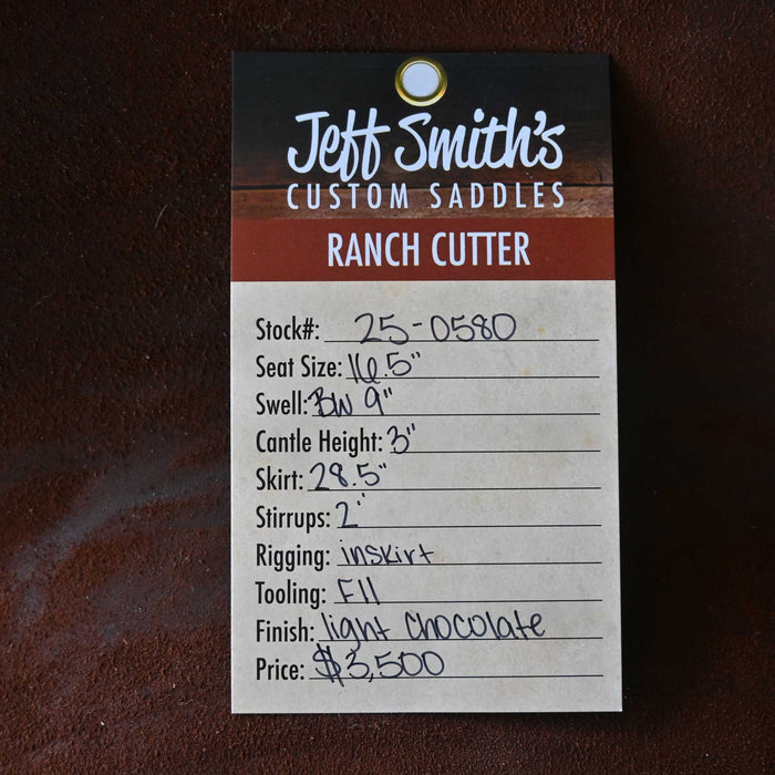 16.5" JEFF SMITH BUSTER WELCH RANCH CUTTER SADDLE