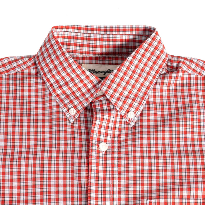 Wrangler Men's Riata Red Checkered Button Down Shirt