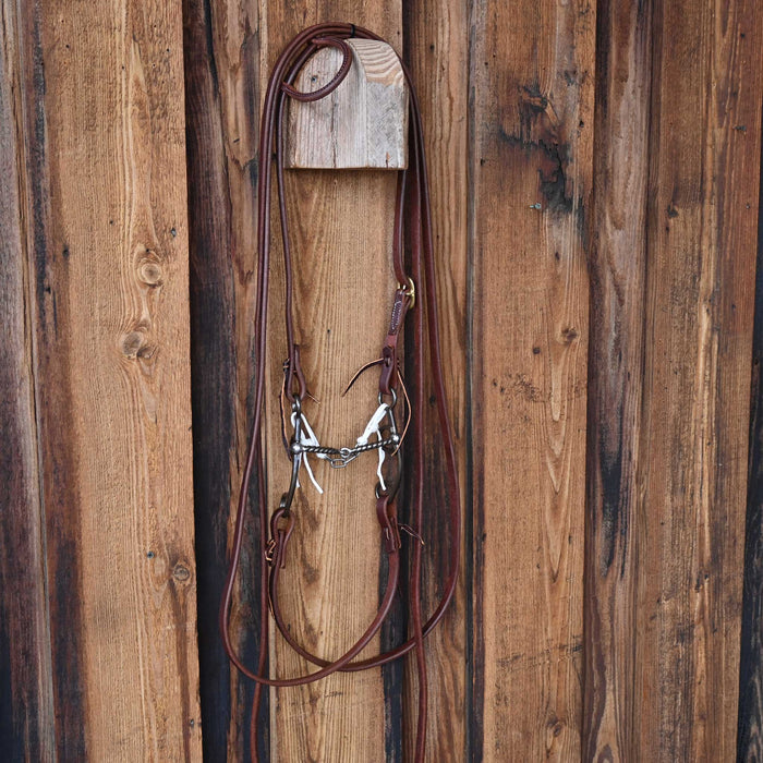 Kerry Kelley 50 Twisted Wire Snaffle Bridle Rig w/All New Leather