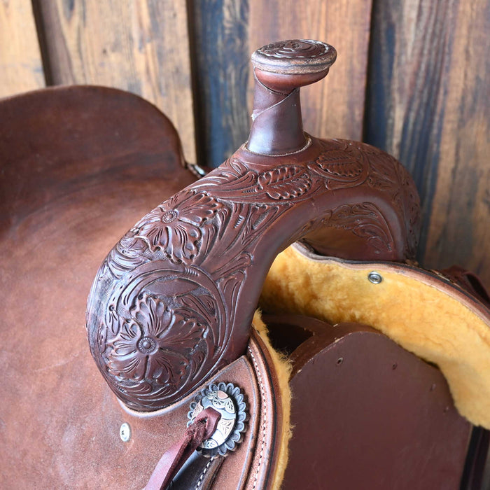 16.5" JEFF SMITH BUSTER WELCH RANCH CUTTER SADDLE