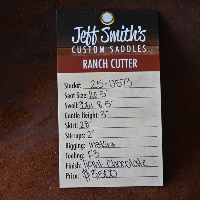 16.5" JEFF SMITH BUSTER WELCH RANCH CUTTER SADDLE
