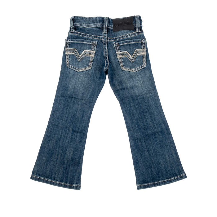 Rock & Roll Denim Boy's Two Tone Pleather Embroidered Bootcut Jean KIDS - Boys - Clothing - Jeans Panhandle