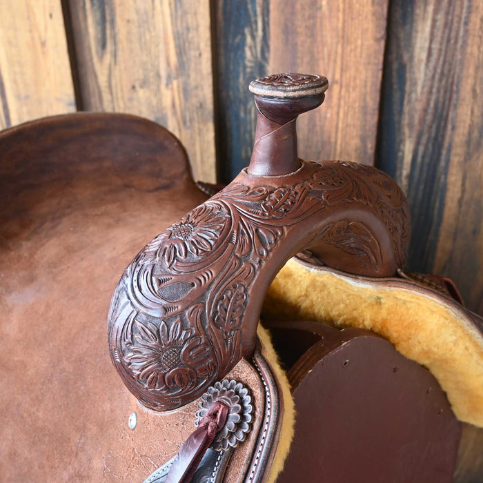 16.5" JEFF SMITH BUSTER WELCH RANCH CUTTER SADDLE