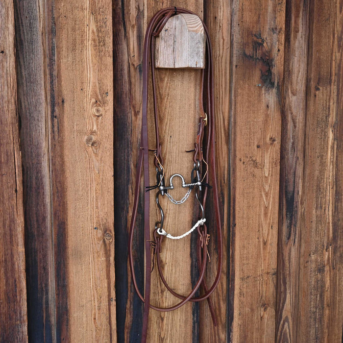 Kerry Kelley 10 Twisted Wire Correction Bridle Rig w/All New Leather
