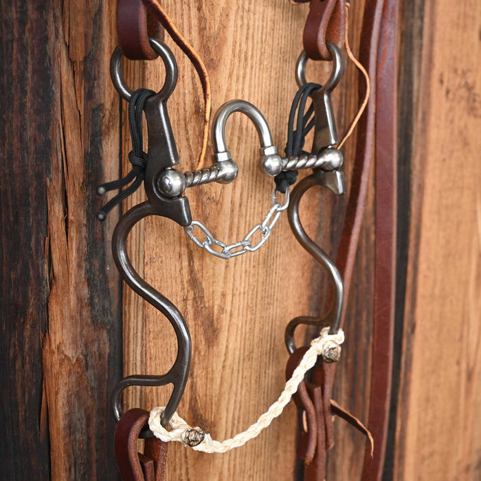 Kerry Kelley 10 Twisted Wire Correction Bridle Rig w/All New Leather