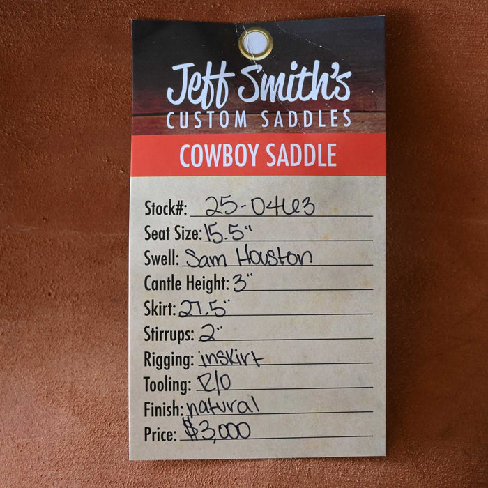 15.5" JEFF SMITH SAM HOUSTON COWBOY SADDLE