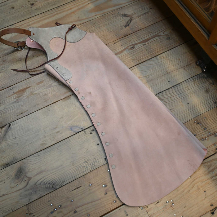 WLC Light Pink Stepthrough Chaps with 1/2 Zips Tack - Chaps & Chinks WLC