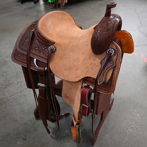 15.5" TESKEY'S RANCH CUTTER SADDLE Saddles Teskey's Saddlery