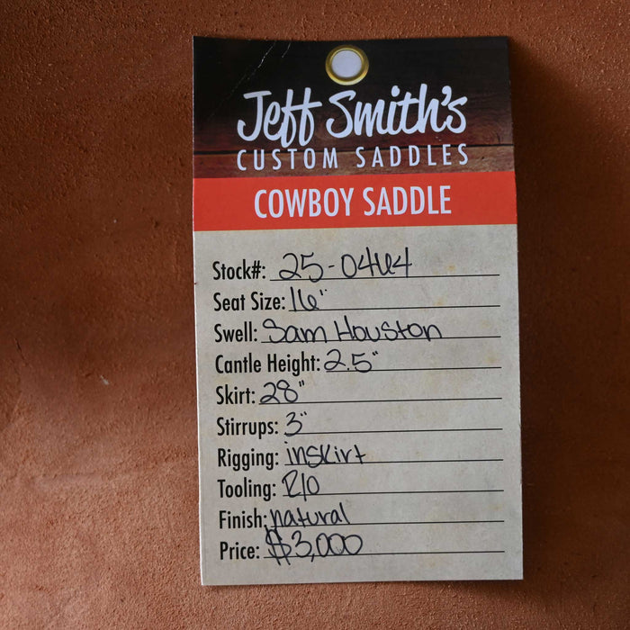 16" JEFF SMITH SAM HOUSTON COWBOY SADDLE