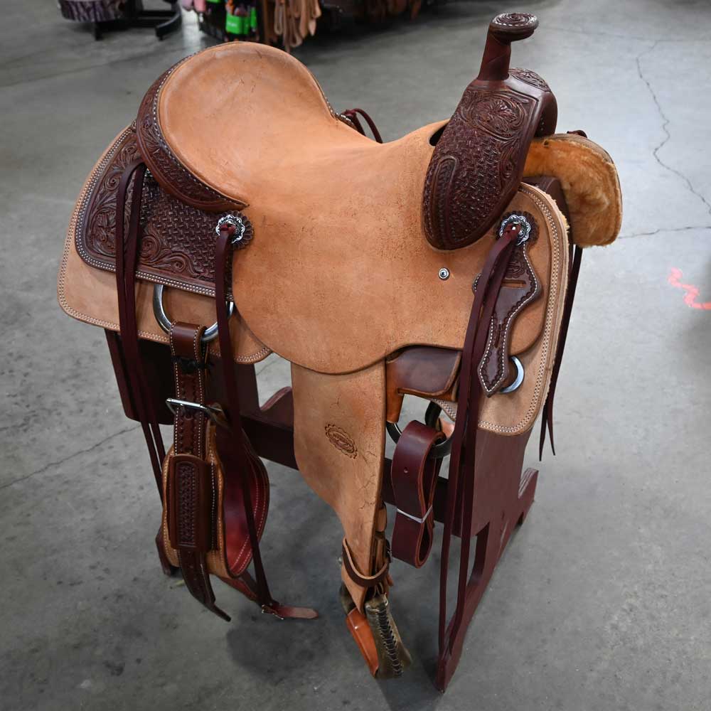 15.5" TESKEY'S RANCH CUTTER SADDLE Saddles Teskey's Saddlery