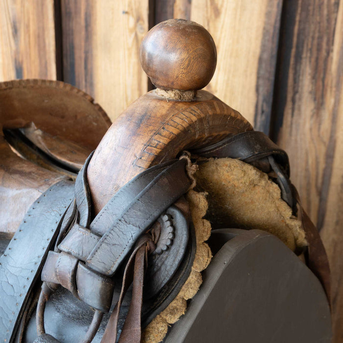 Antique Mexican Vaquero Charro Saddle