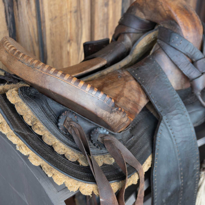 Antique Mexican Vaquero Charro Saddle