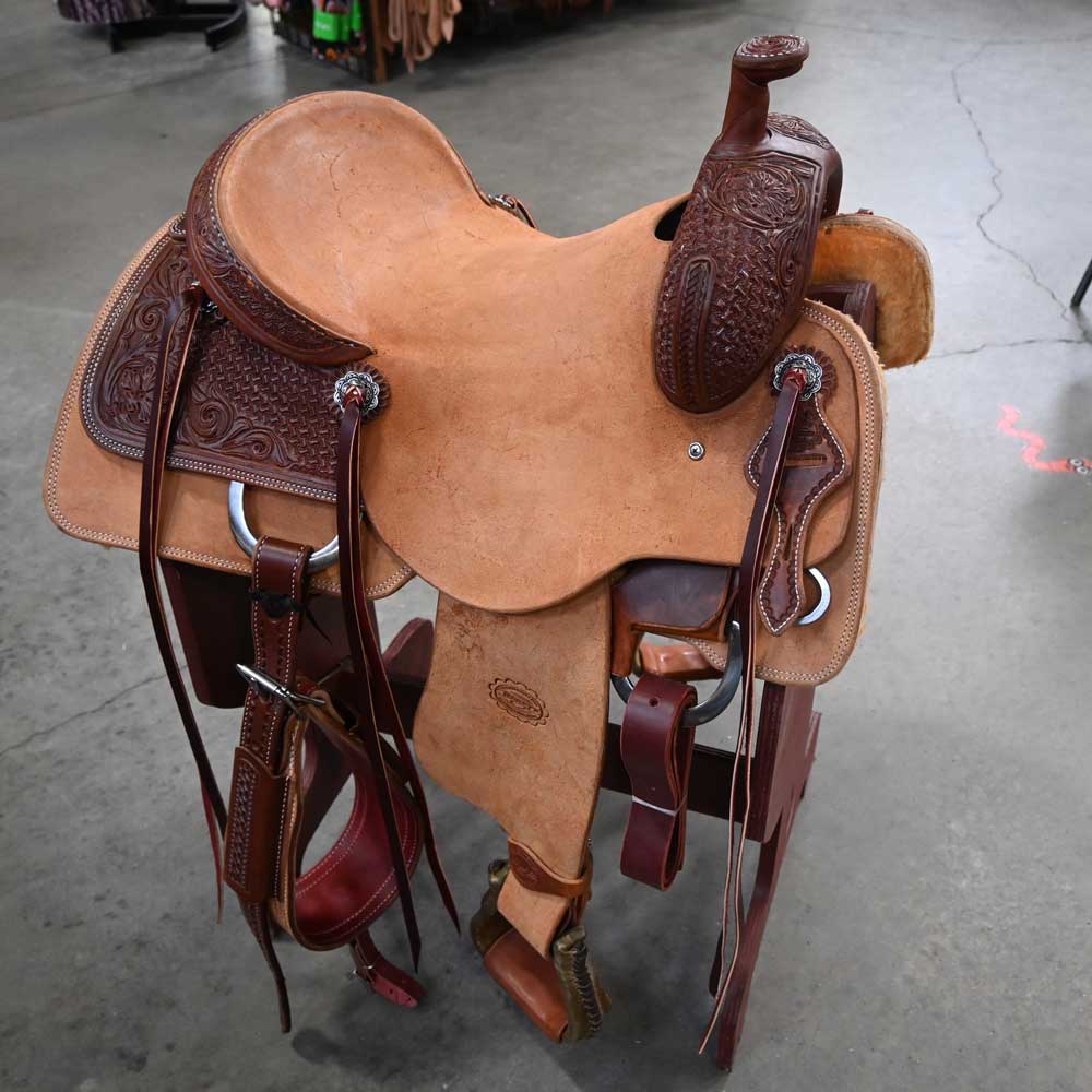 15.5" TESKEY'S RANCH CUTTER SADDLE Saddles TESKEY'S SADDLERY LLC