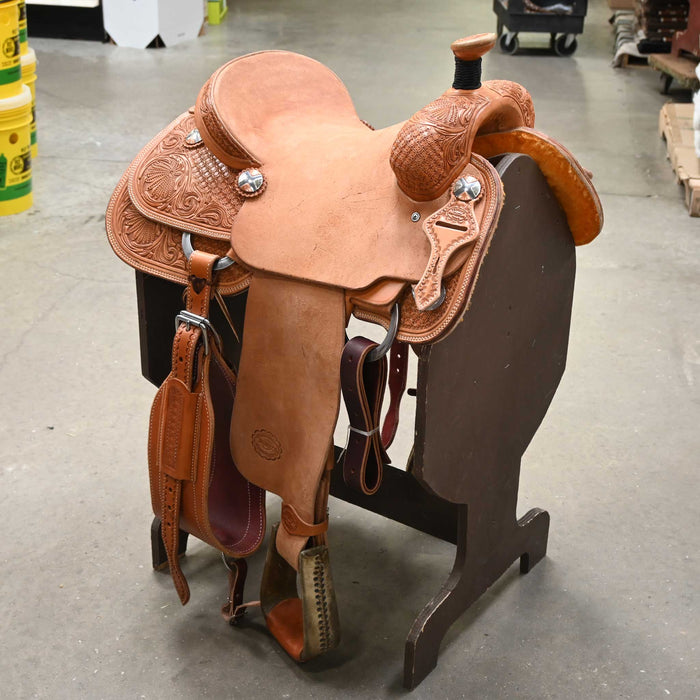 15" TESKEY'S TEAM ROPING SADDLE