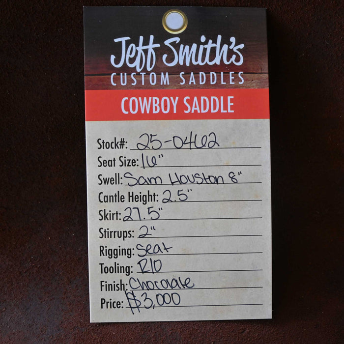 16" JEFF SMITH SAM HOUSTON COWBOY SADDLE