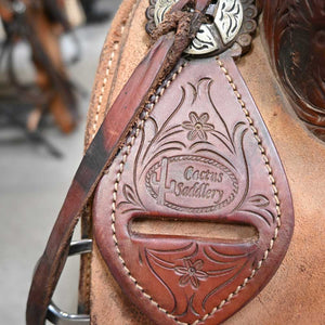 15" USED CACTUS RANCH SADDLE Saddles CACTUS SADDLERY   